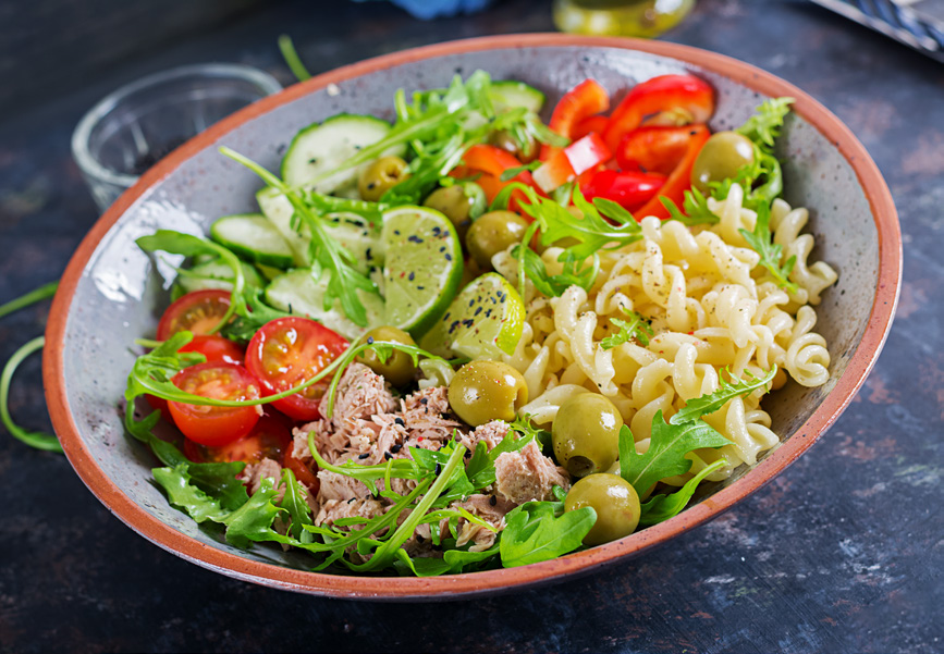 Pasta Moderna (atún y vegetales)