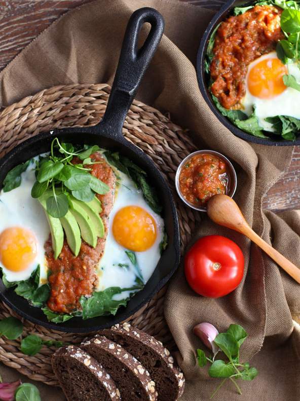Huevos rancheros al horno
